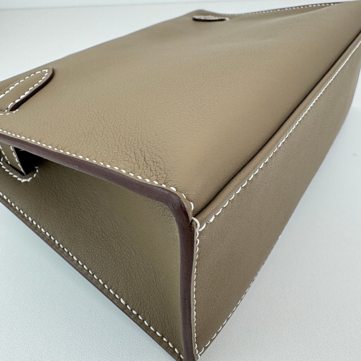 Pochette kelly ケリーポシェット Etoupe エトープ PHW シルバー金具 Stamp-K K刻印 Swift スイフト