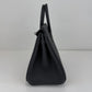 Birkin25 バーキン25 Black ブラック PHW シルバー金具 Stamp-K K刻