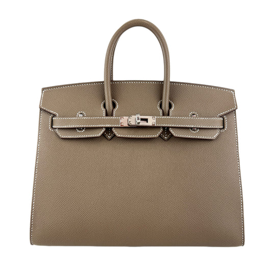Birkin25 sellier バーキン25セリエ Etoupe エトープ SV金具 Stamp-W W刻印 Epsom エプソン