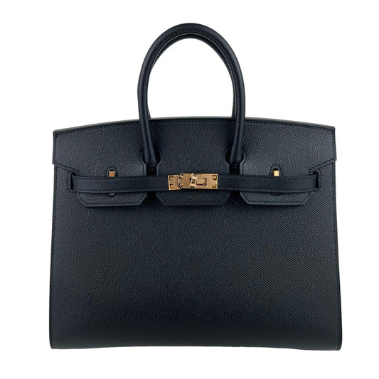 Birkin25 Sellier バーキン25 セリエ Black ブラック Epsom エプソン RGHW ローズゴールド金具 Stamp-U U刻印