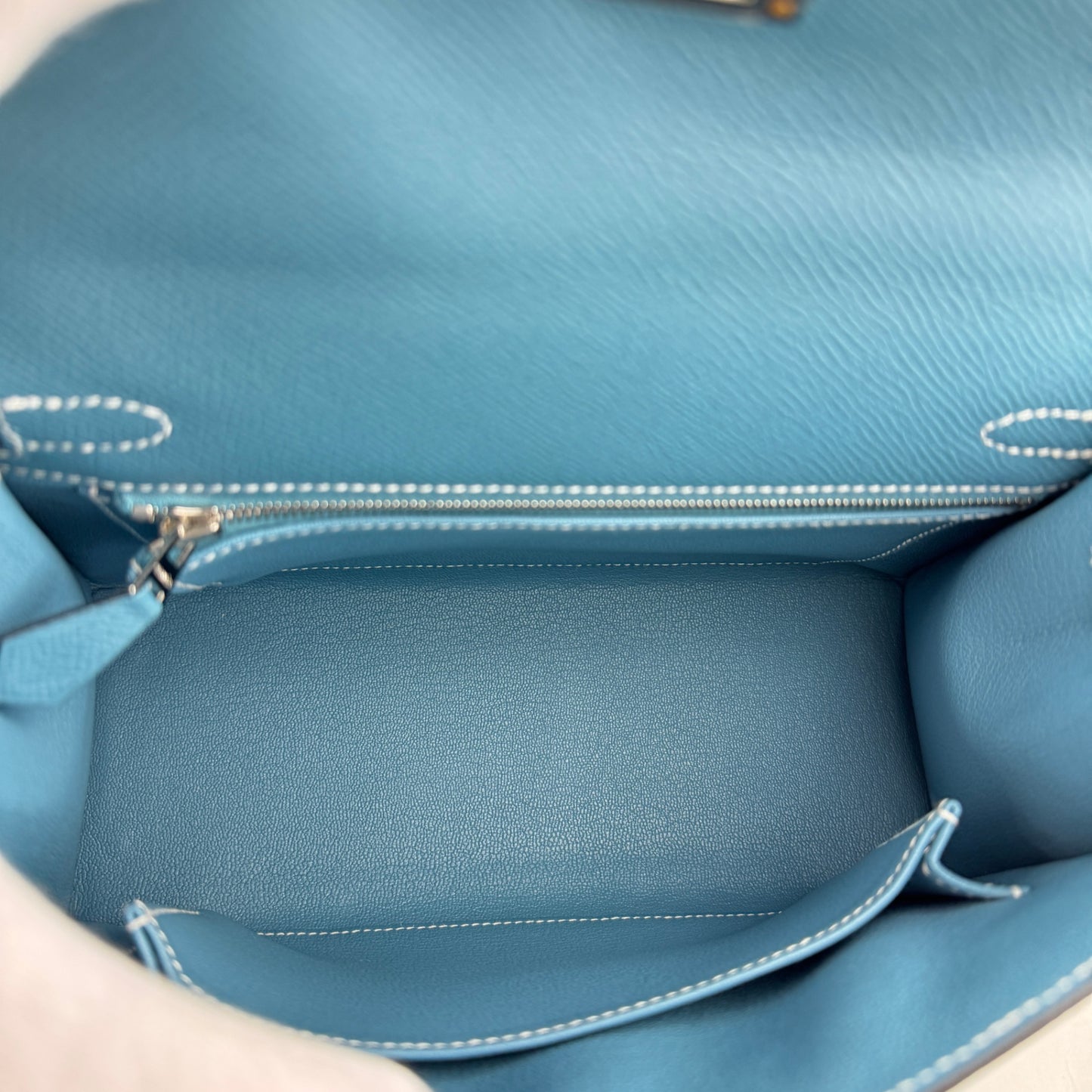 Kelly25 Sellier ケリー25セリエ New bleu jean ニューブルージーン  PHW シルバー金具    Epsom エプソン Stamp-B B刻印