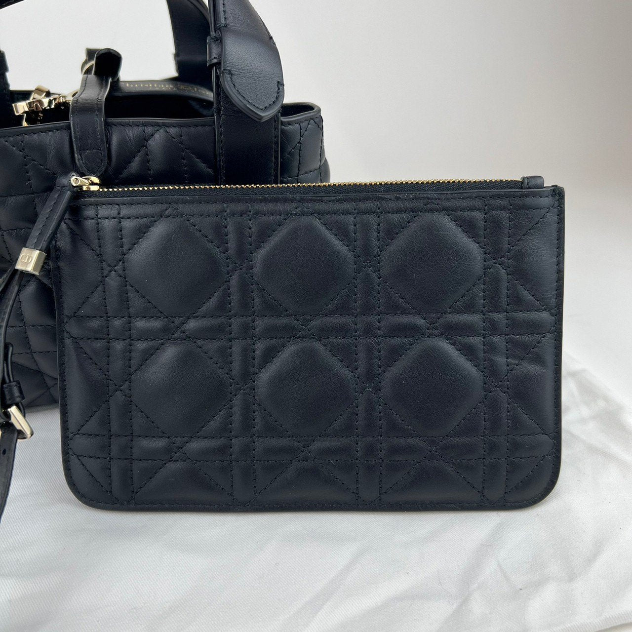 Dior Toujours ディオール トゥジュール スモール Black ブラック ゴールド金具 カーフレザー M2822OSHJ_M53U