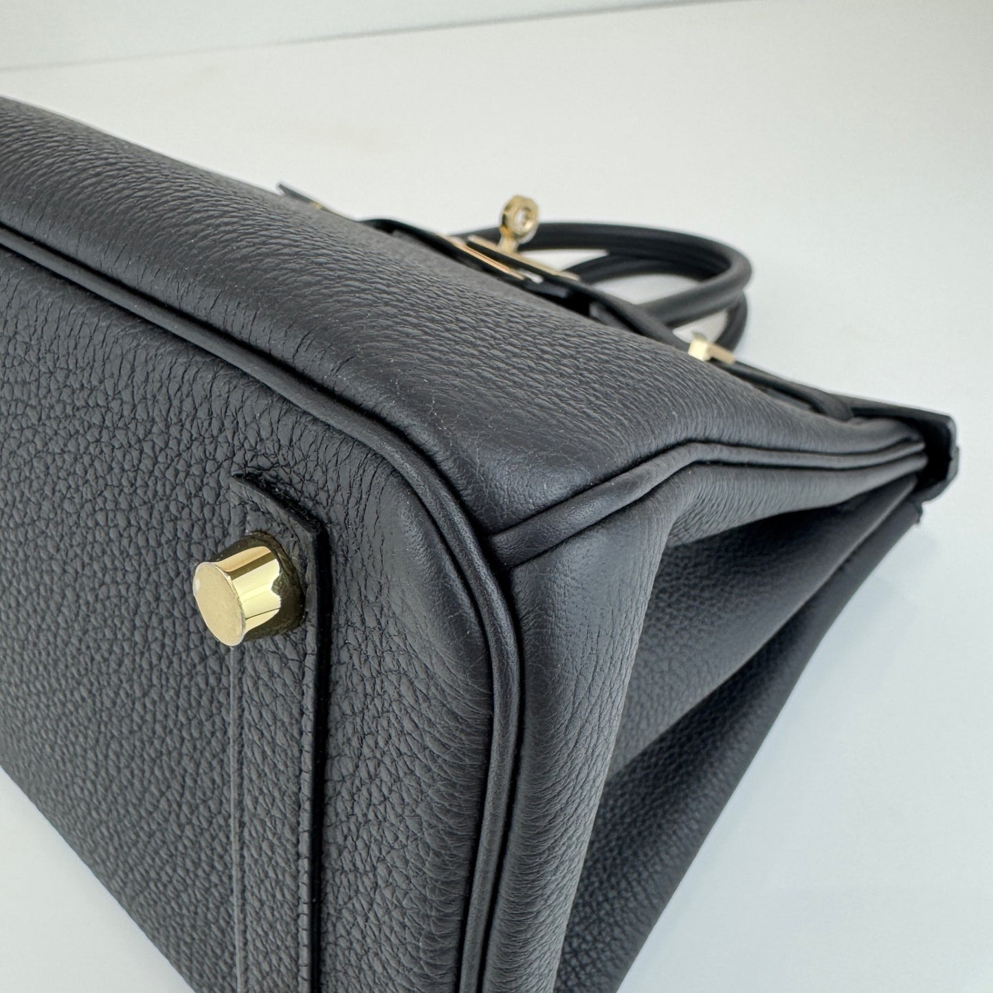 Birkin25 バーキン25 Black 黒 PMBHW シャンパンゴールド金具 Stamp-K K刻印