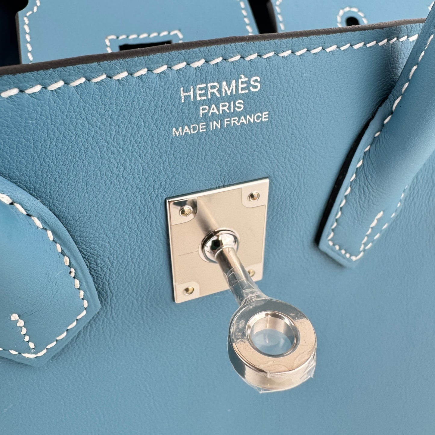 Birkin25 バーキン25 Blue jean ブルージーン　PHW シルバー金具　Stamp-K K刻
