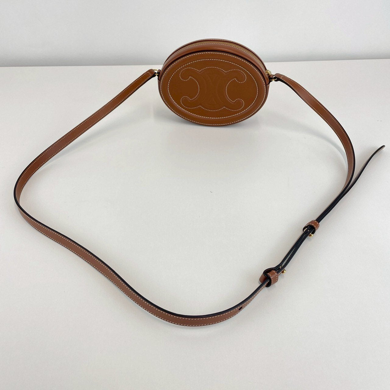 キュイルトリオンフオーバルパース ブラウン トリオンフ カーフ