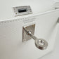 Mini kelly ミニケリー New white ニューホワイト Epsom エプソン PHW シルバー金具 Stamp-K K刻印