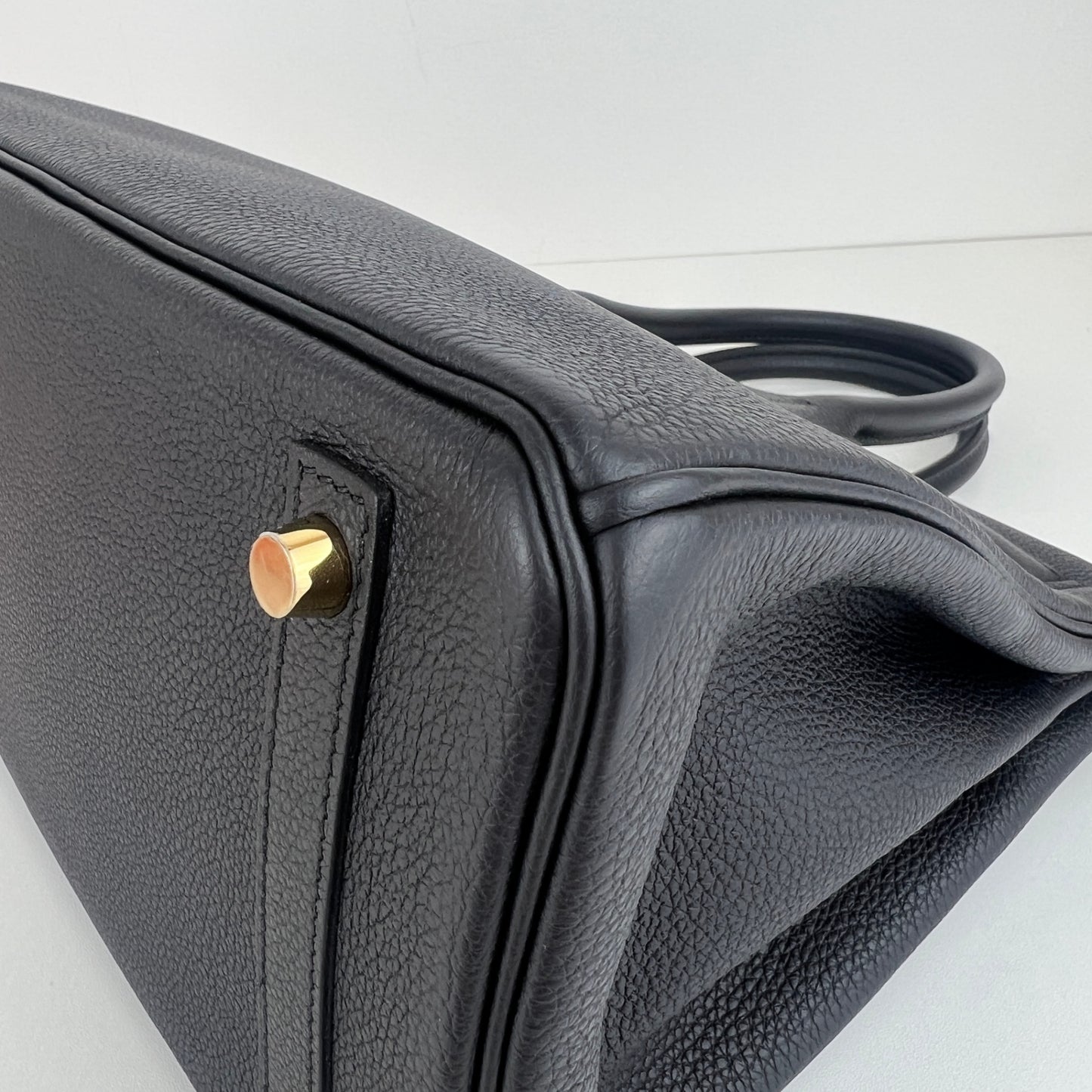 Birkin30 バーキン30 Black ブラック GHW ゴールド金具 Stamp-W W刻