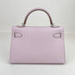 Mini kelly ミニケリー Mauve pale モーヴパール PHW シルバー金具 Epsom エプソン Stamp-W W刻印