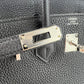 Birkin25 バーキン25 Black ブラック PHW シルバー金具 W刻印 Togo トゴ