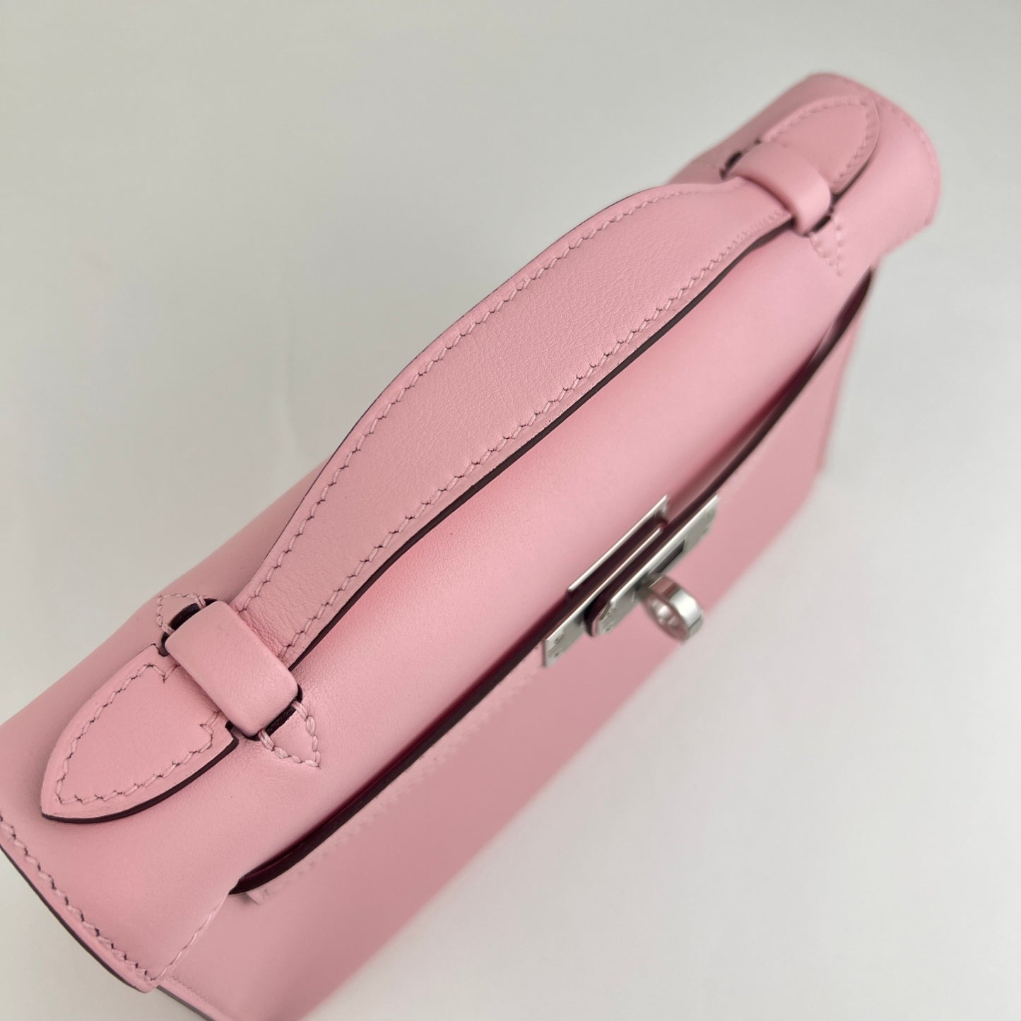 Pochette kelly ポシェットケリー Rose sakura ローズサクラ Swift スイフト PHW シルバー金具 Stamp-K K刻印