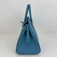 Birkin25 バーキン25 Blue jean ブルージーン　PHW シルバー金具　Stamp-K K刻