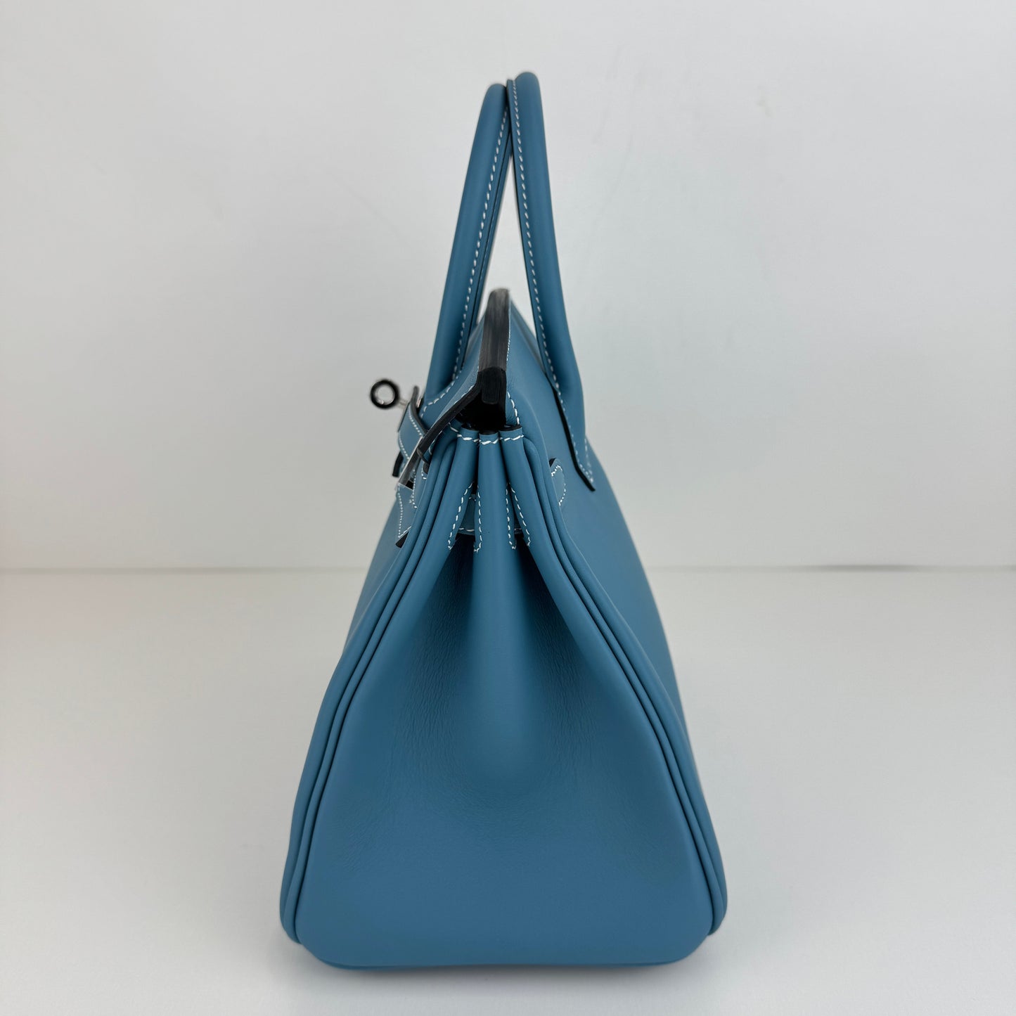 Birkin25 バーキン25 Blue jean ブルージーン　PHW シルバー金具　Stamp-K K刻