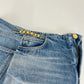 CELINE セリーヌ デニムミニスカート 綿100% light blue denim