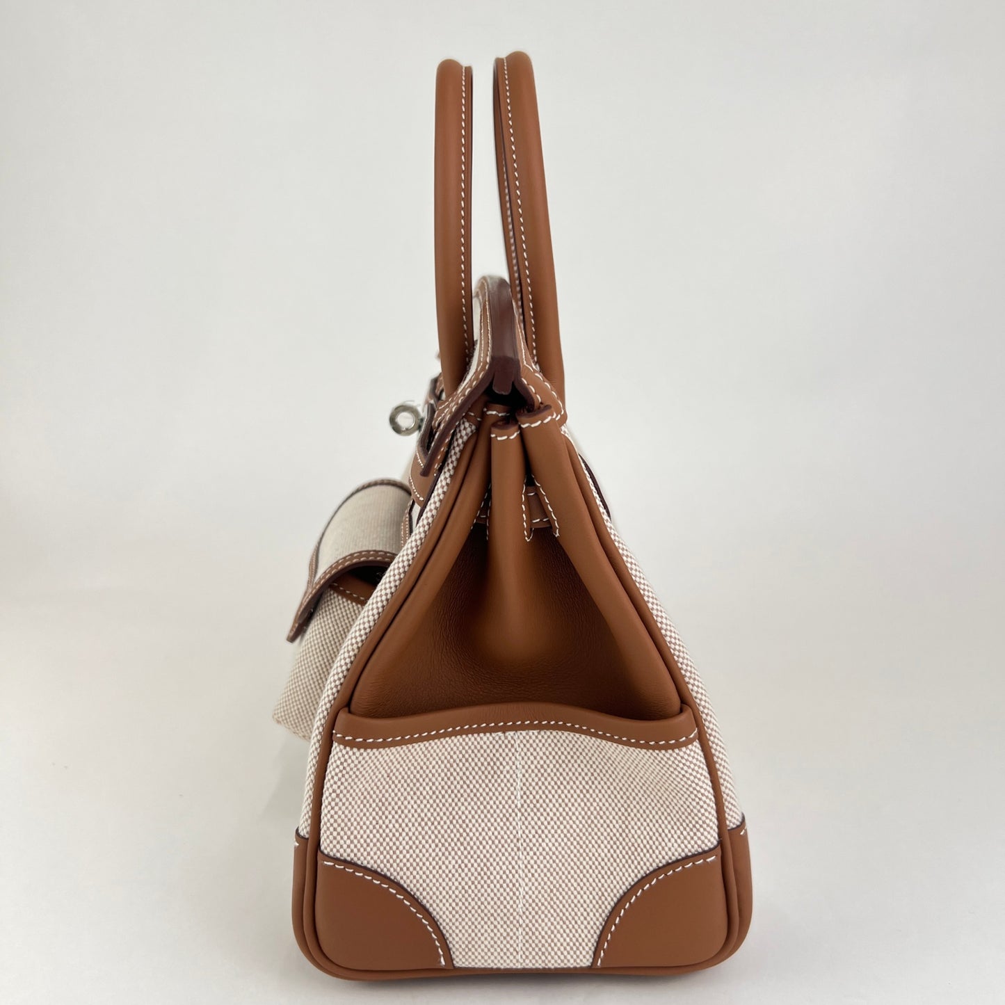 Birkin25 cargo バーキン25 カーゴ Gold ゴールド Toile goelan/Swift トワルゴエラン/スイフト PHW シルバー金具 Stamp-K K刻印