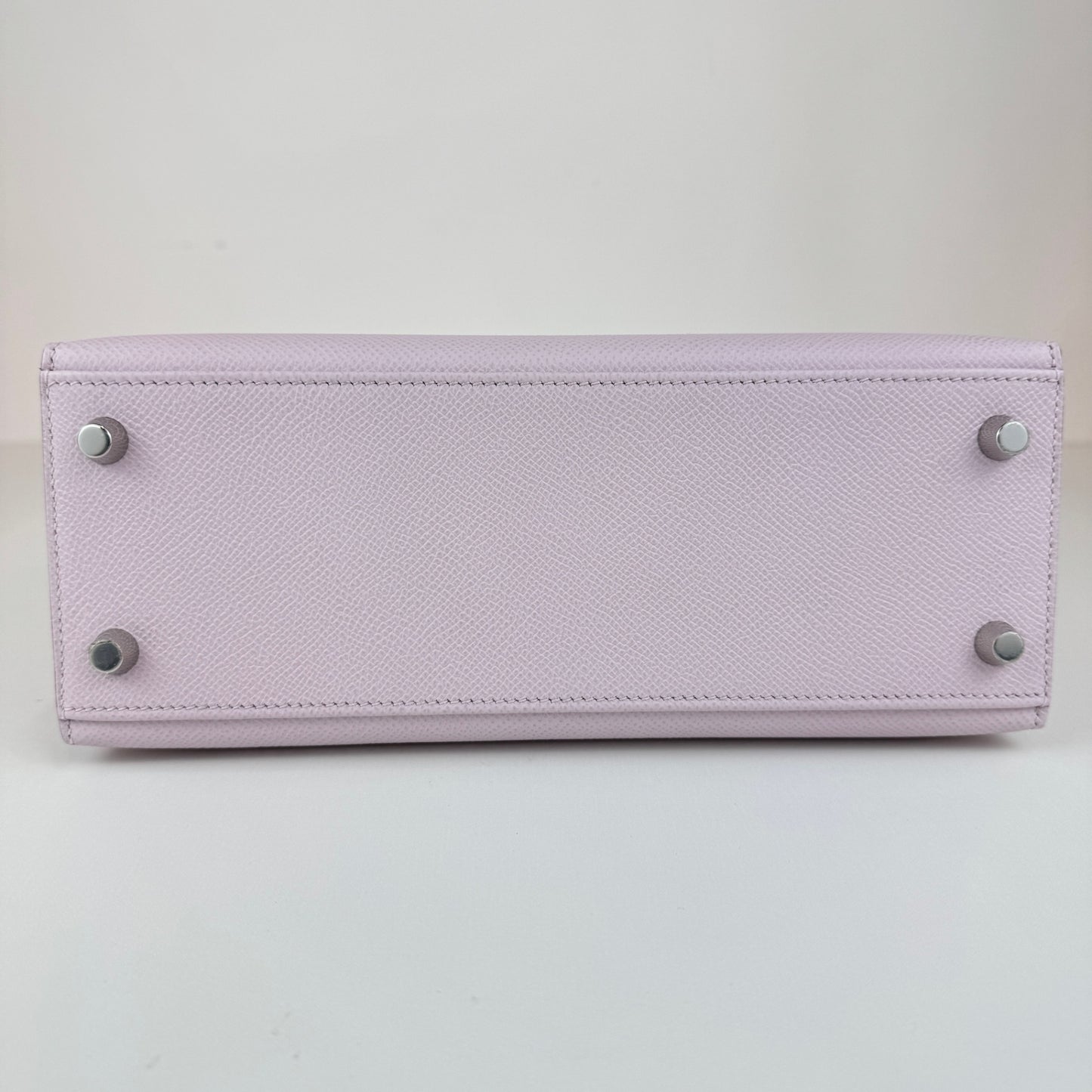 Kelly25 ケリー25 Stamp-B B刻印 Epsom エプソン Mauve pale モーヴペール PHW シルバー金具