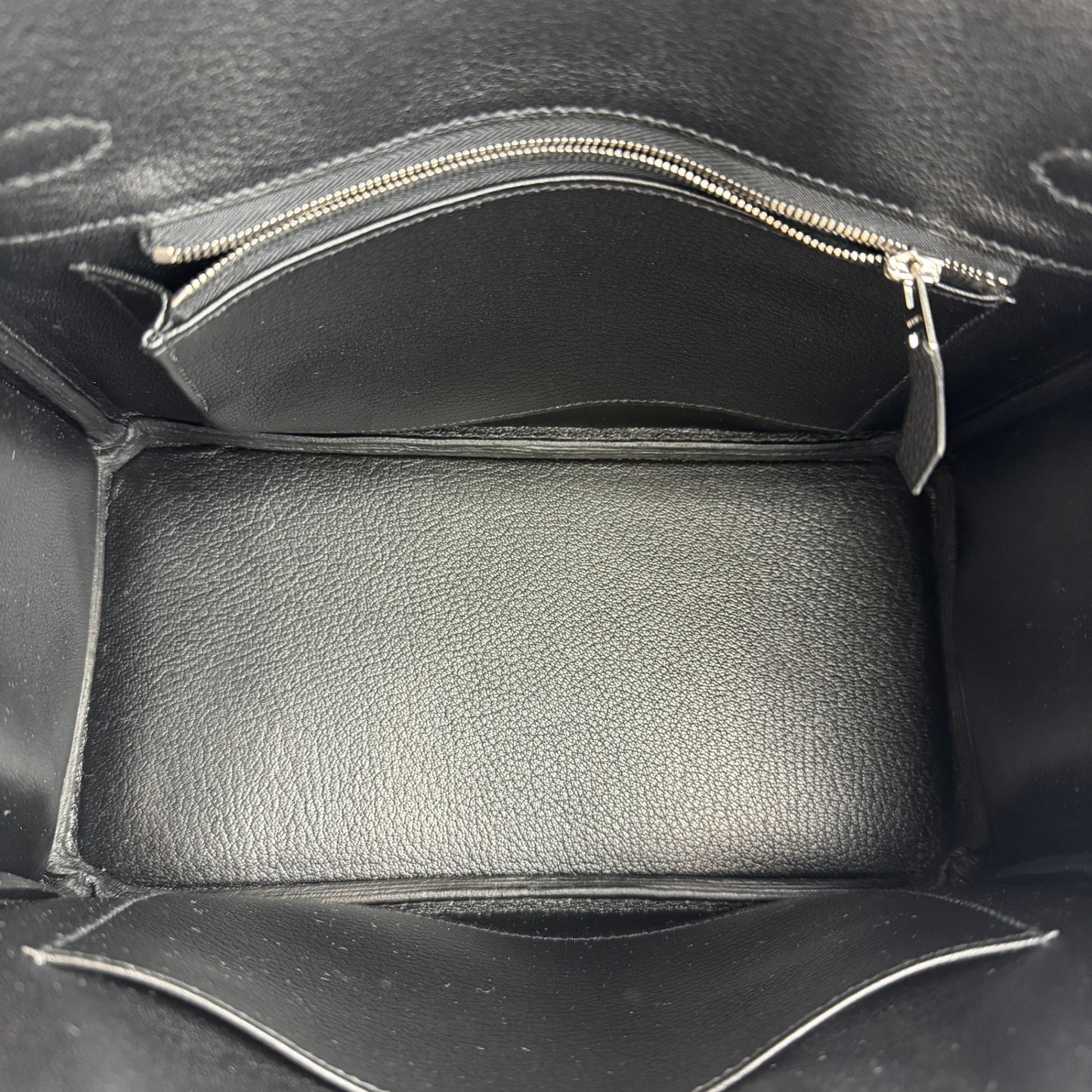 Birkin25 バーキン25 Black ブラック PHW シルバー金具 Stamp-K K刻