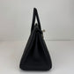 Birkin25 バーキン25 Black 黒 PMBHW シャンパンゴールド金具 Stamp-K K刻印