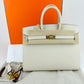 Birkin25 Sellier バーキン25 セリエ Craie クレ Epsom エプソン GHW ゴールド金具 Stamp-W W刻印