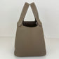 Picotin Lock PM ピコタンロック18 Etoupe エトープ  PHW シルバー金具    Taurillon clemence トリヨンクレマンス  Stamp-W W刻印