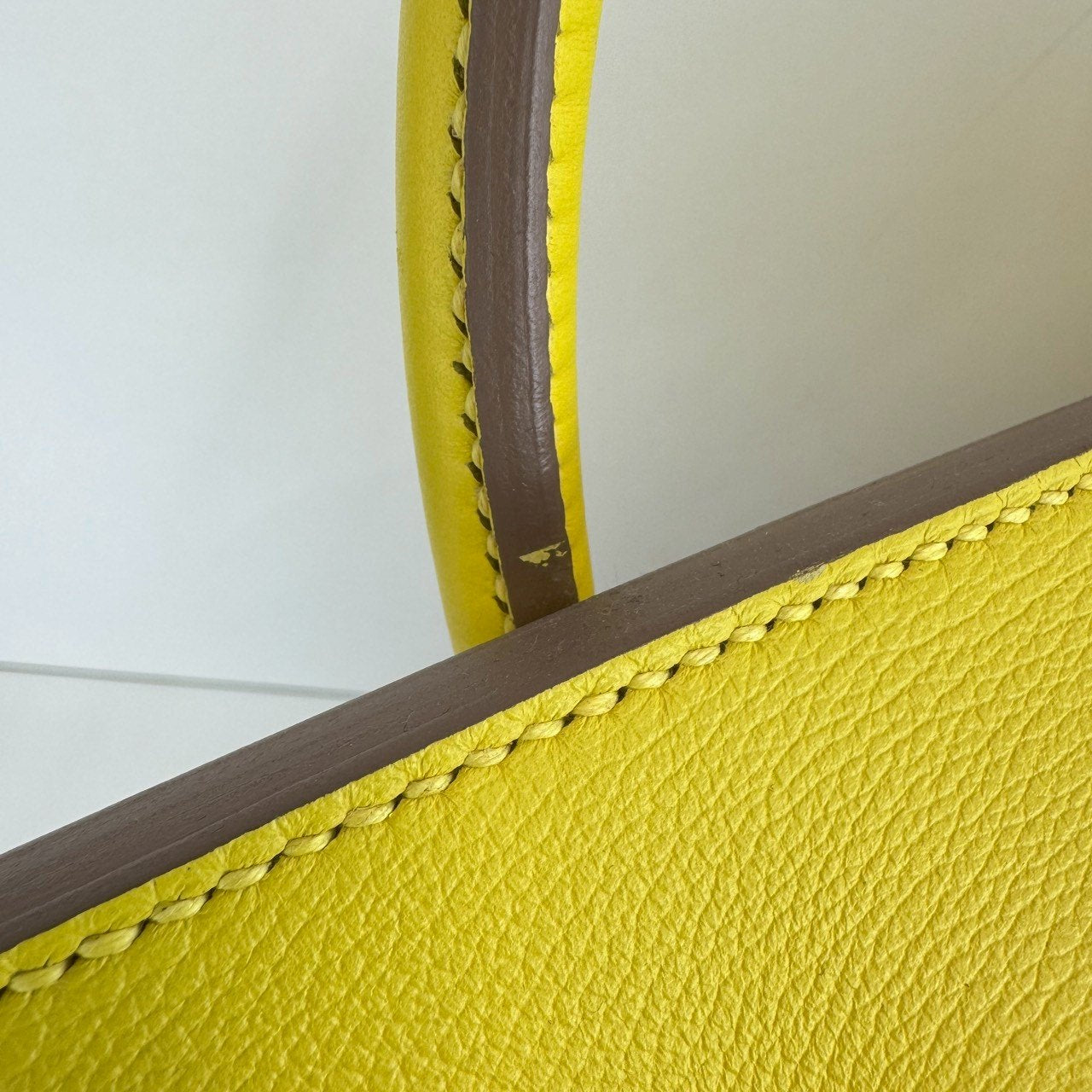 Haut a courries 40 Combi オータクロア40コンビ　Yellow イエロー　PHW シルバー金具　Stamp-D D刻印