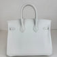 Birkin25 バーキン25 Stamp-W W刻印 Swift スイフト New white ニューホワイト PHW シルバー金具