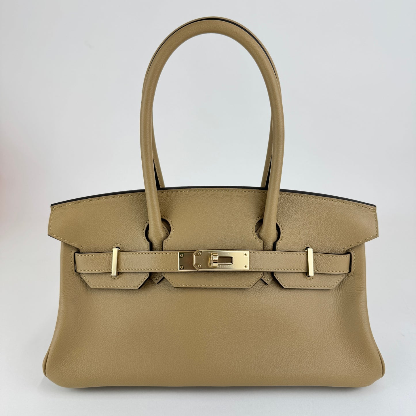 Shoulder Birkin29 ショルダーバーキン29 Poussiere プシエール  PMBHW シャンパンゴールド金具 Evercolor エバーカラー Stamp-K K刻印