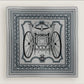 Hermès エルメス Châle 140 Les Roues de Phaéton  カレジュアン140(四輪馬車の車輪) カシミア70%、シルク30% gris chiné(グリシネ) / ardoise clair(アルドワーズクレール) / Black(ブラック)