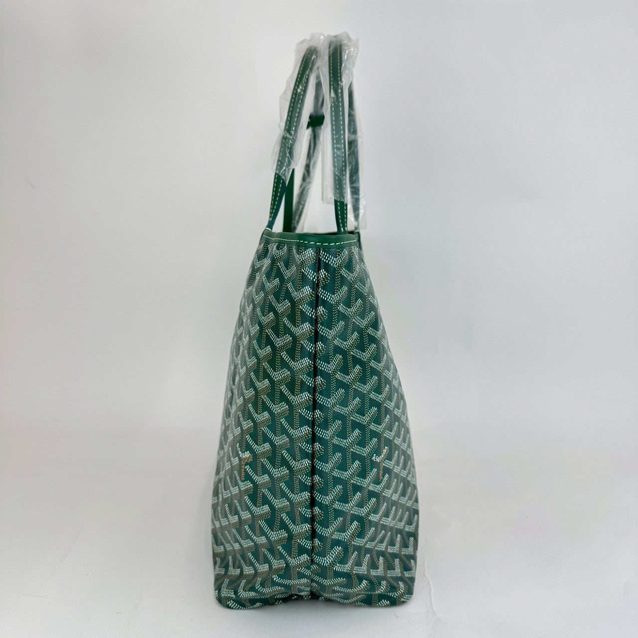 サンルイPM グリーン Green ゴヤールディンキャンバス シュヴロッシュカーフスキン