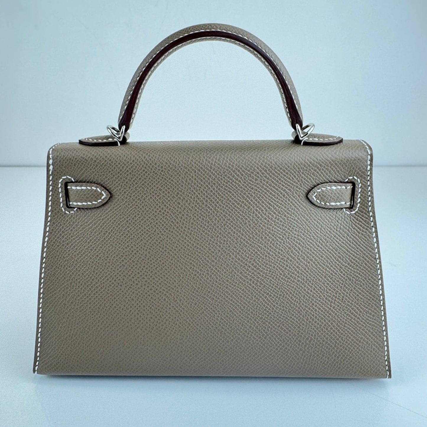 Mini kelly ミニケリー Etoupe エトープ Epsom エプソン PHW シルバー金具 Stamp-K K刻