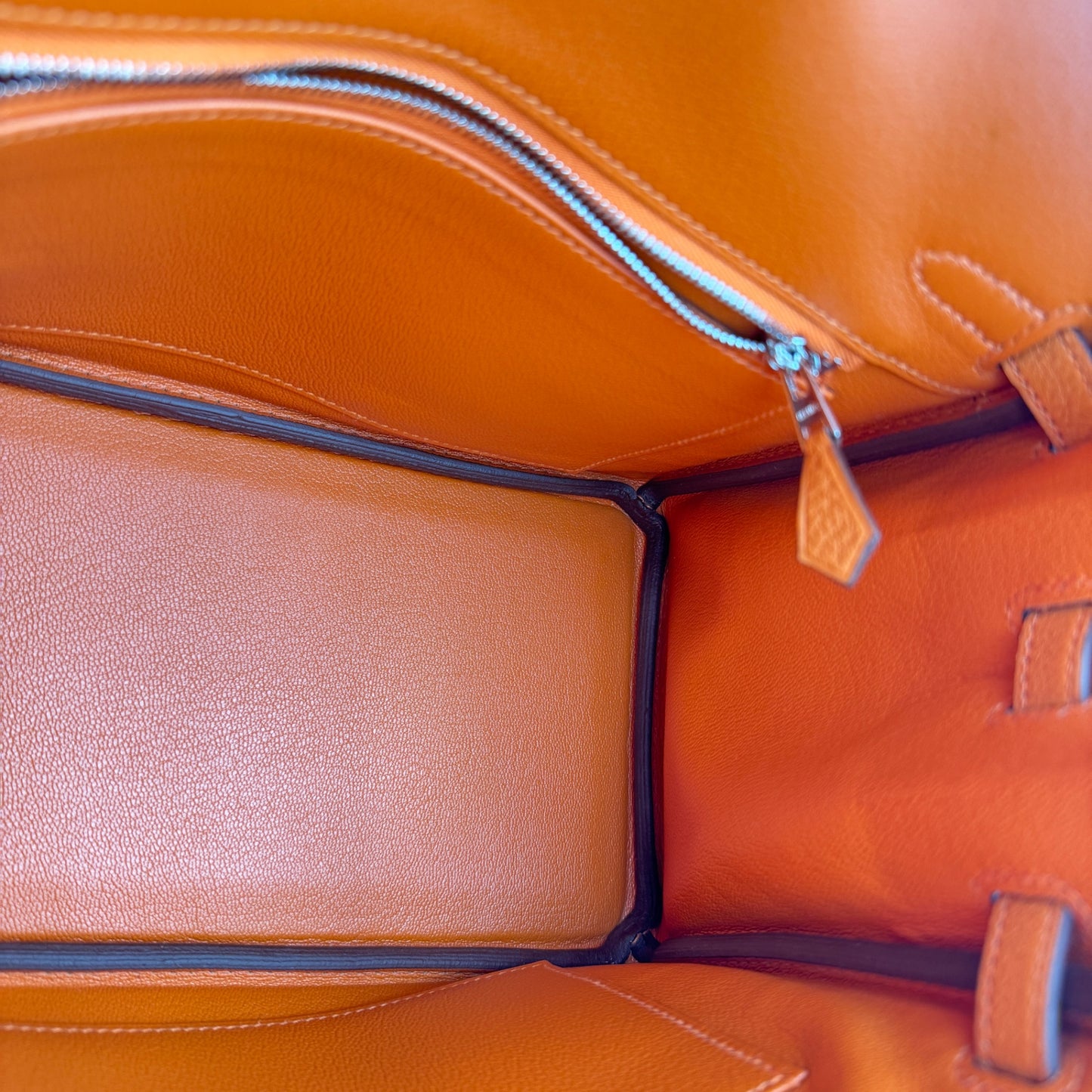 Birkin25 バーキン25 Orange オレンジ PHW シルバー金具 Togo トゴ Stamp-K K刻印