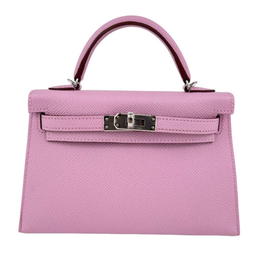 Mini kelly ミニケリー Mauve sylvestre モーヴシルベストル Epsom エプソン PHW シルバー金具 Stamp-K K刻印