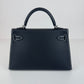 Mini kelly SO ミニケリー スペシャルオーダー Black ブラック/Gris perle グリパール Epsom エプソン PHW シルバー金具 Stamp-K K刻印