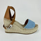 Tipoli espadrille ティポリ エスパドリーユ ウェッジソール Blue clair/Natural ブルークレール/ナチュラル Denim/Calf デニム/カーフ 36(23cm) レディースサンダル