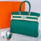Birkin35 バーキン35 Vert moyen ヴェールモワイヤン Togo トゴ PHW シルバー金具 Stamp-K K刻印
