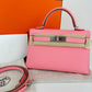 Mini kelly ミニケリー Rose confetti ローズコンフェッティ  PHW シルバー金具 Epsom エプソン Stamp-K K刻印