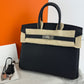 Birkin25 バーキン25 Black ブラック PHW シルバー金具 Stamp-K K刻