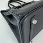 Birkin30 バーキン30 Stamp-W W刻印 Togo トゴ Black ブラック PHW シルバー金具