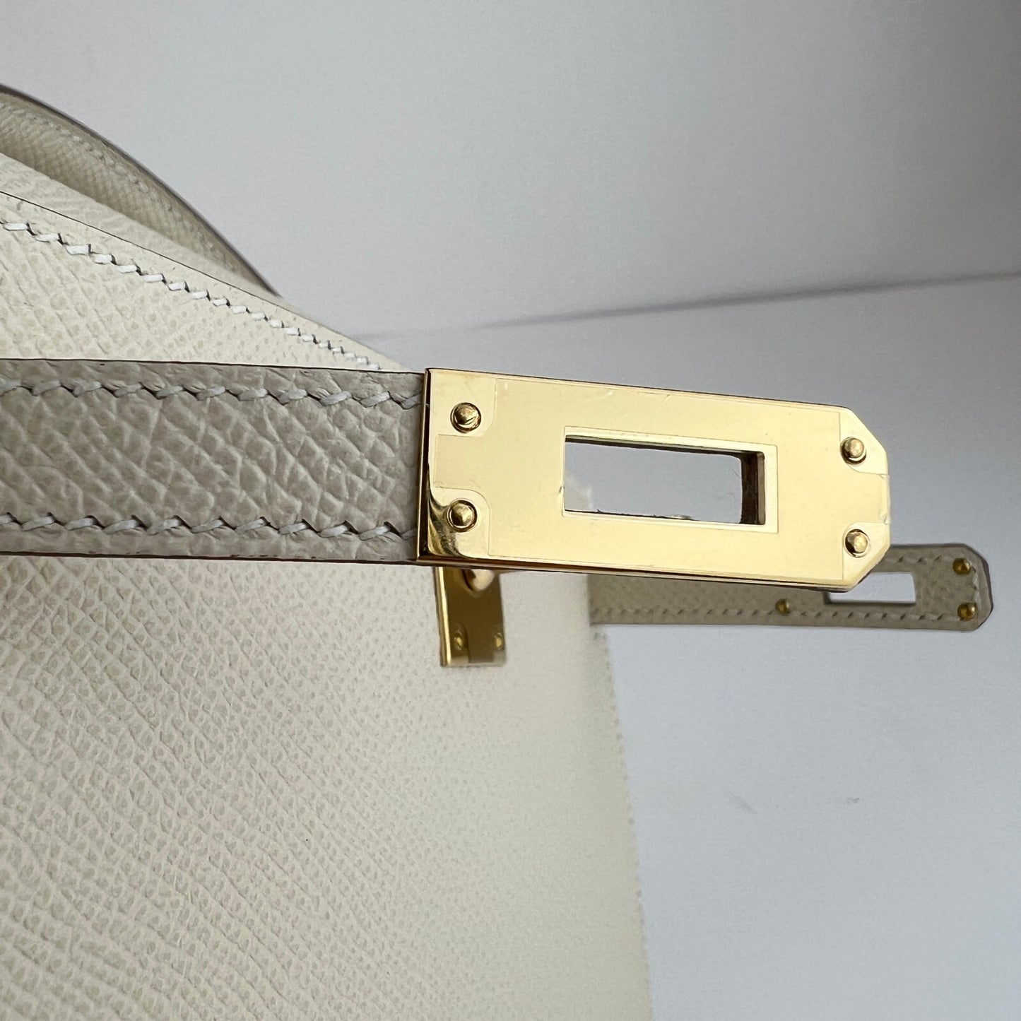 Mini kelly ミニケリー Stamp-K K刻印 Epsom エプソン Craie クレ PMBHW シャンパンゴールド金具