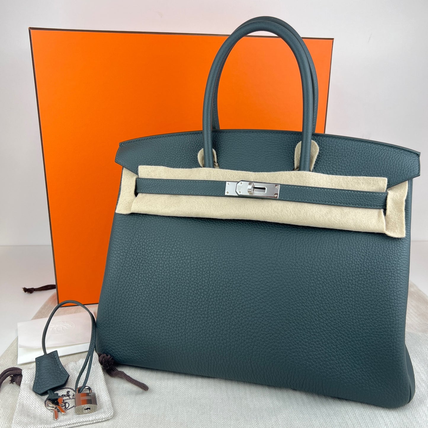 Birkin35 バーキン35 Vert mangrove ヴェールマングローブ PHW シルバー金具 Stamp-K K刻印 Togo トゴ