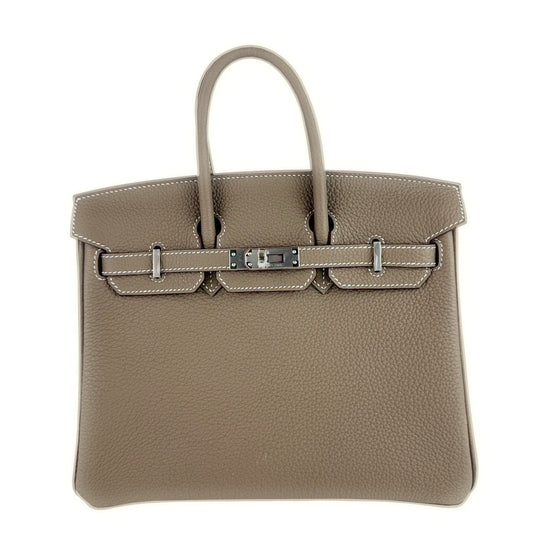 Birkin25 バーキン25 Etoupe エトープ Togo トゴ PHW シルバー金具 Stamp-W W刻印