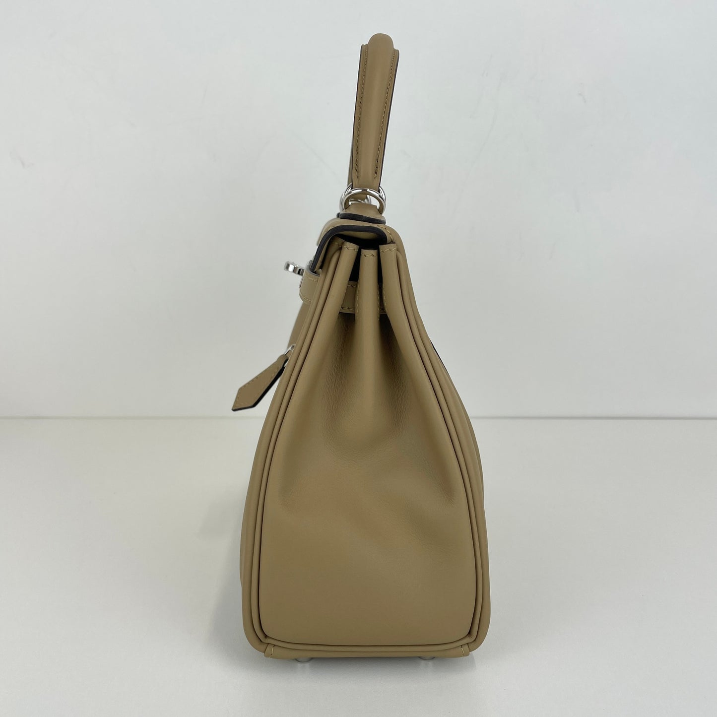 Kelly25 colormatic ケリー25カラーマティック Poussiere プシエール PHW シルバー金具 Stamp-K K刻