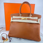 Birkin35 バーキン35 Gold ゴールド GHW ゴールド金具 Stamp-K K刻印 Veau Barenia バレニア