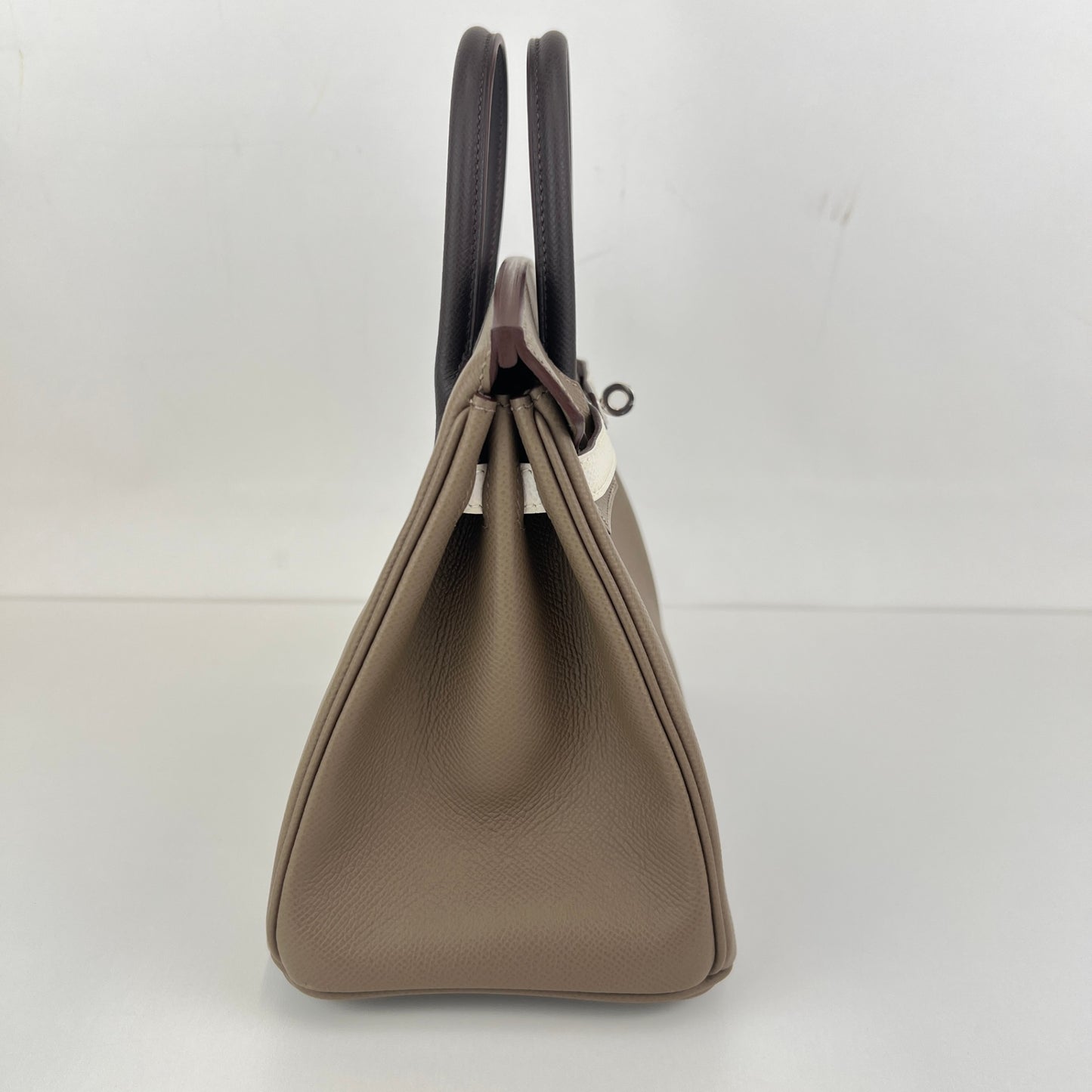 Birkin25 tricolor バーキン25 トリコロール Etoupe エトープ PHW シルバー金具 Stamp-B B刻印 Epsom エプソン