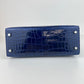 Kelly25 ケリー25 Blue saphir ブルーサファイア Alligatorアリゲーター PHW シルバー金具 Stamp-W W刻印