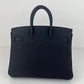 Birkin25 バーキン25 Black ブラック Togo トゴ PHW シルバー金具 W刻印 Togo トゴ