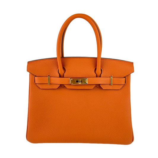 Birkin30 バーキン30 オレンジ Togo トゴ GHW ゴールド金具 W刻