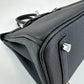 Birkin25 バーキン25 Black ブラック PHW シルバー金具 Stamp-K K刻