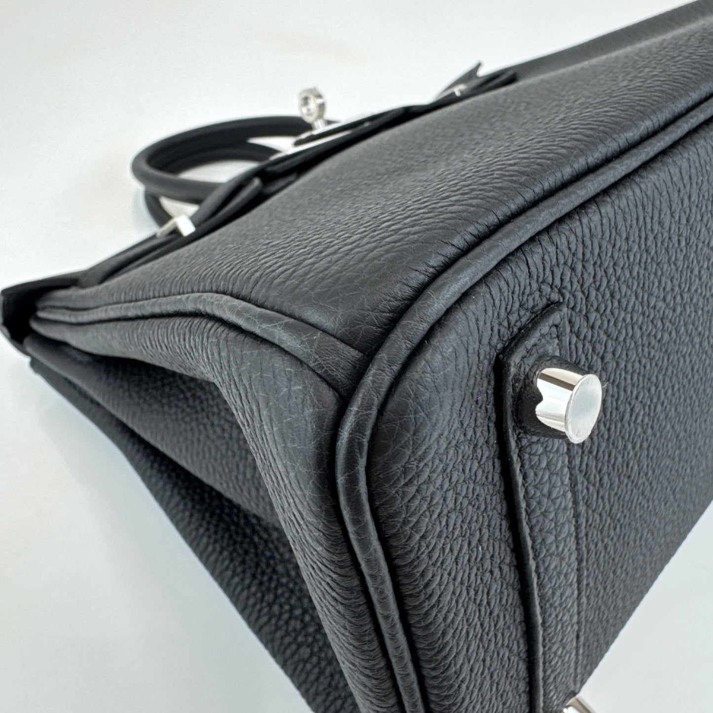 Birkin25 バーキン25 Black ブラック PHW シルバー金具 Stamp-K K刻