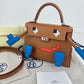 Kelly doll picto ケリードールピクト Gold/Bleu zanzibar ゴールド/ブルーザンジバル PHW シルバー金具 Epsom エプソン Stamp-W W刻印
