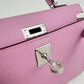 Mini kelly ミニケリー Mauve Sylvestre　モーヴシルベストル  PHW シルバー金具 Epsom エプソン Stamp-K K刻印